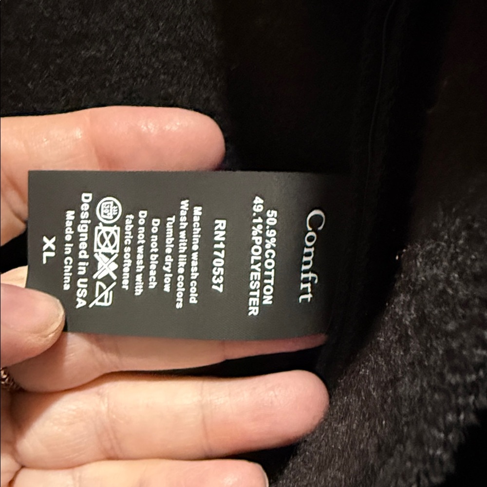 Comfrt Airplane Mode hoodie Black - Picture 3 of 8
